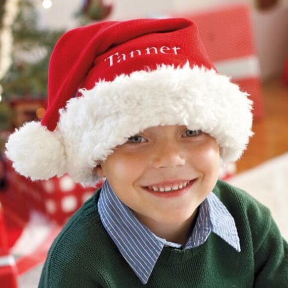 Pottery Barn Kids Santa Hat with Name Matthew Embroidered on it! - Picture 12 of 12